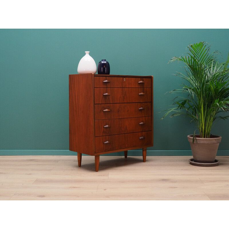 Vintage teak Chest Of Drawers, Denmark 1970s