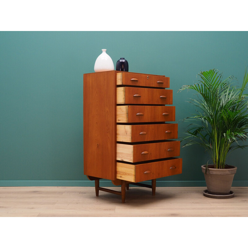 Vintage teak chest of drawers, 1960-70s