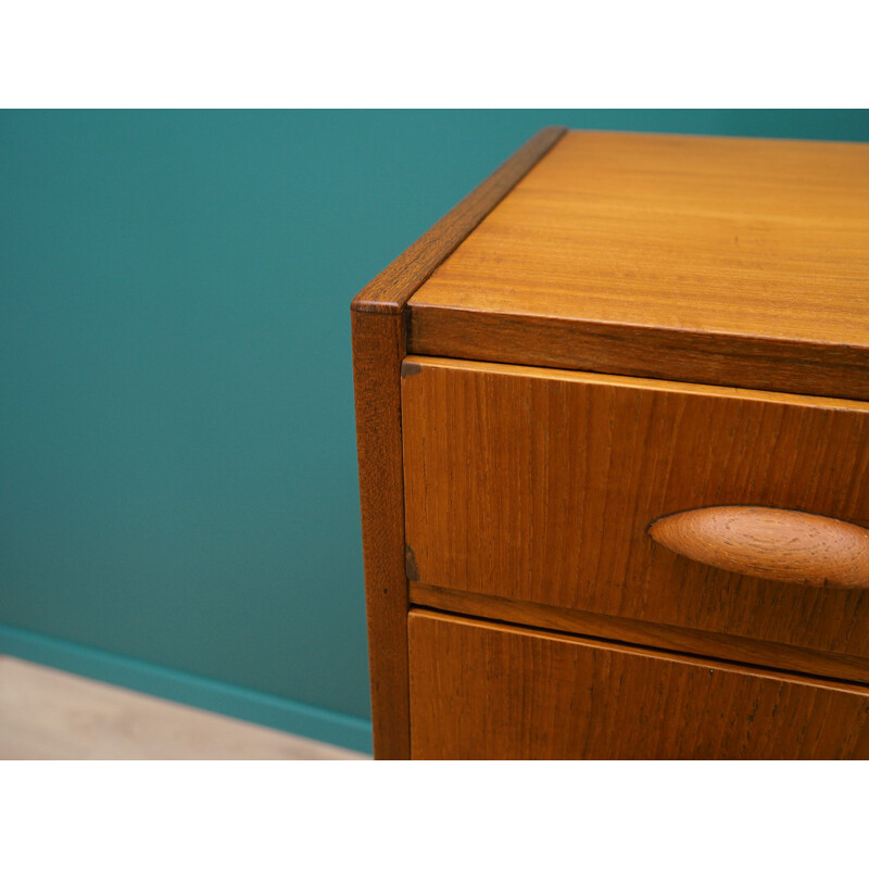 Vintage teak chest of drawers, 1960-70s