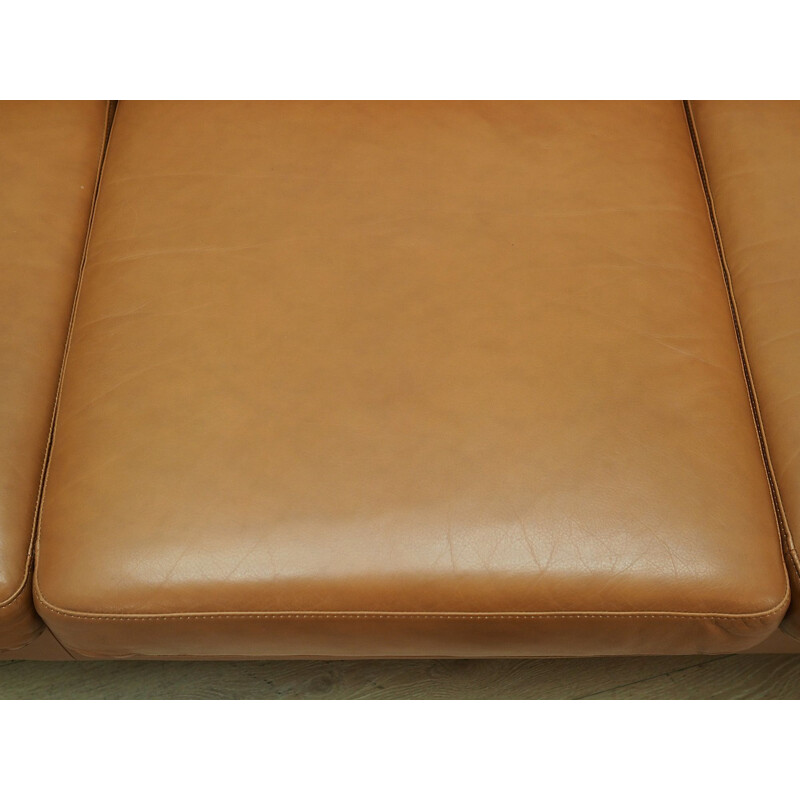 Vintage leather Sofa by Stouby Workshop, 1960-70s
