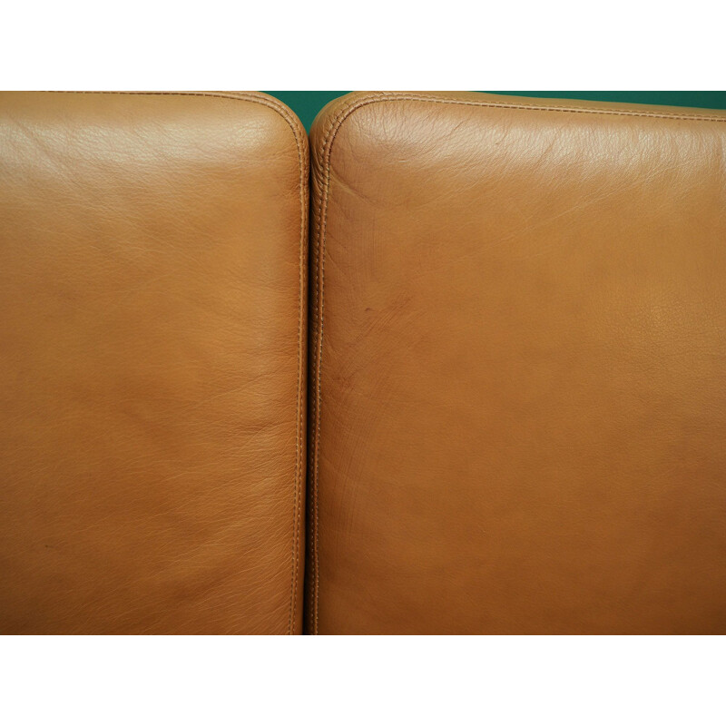 Vintage leather Sofa by Stouby Workshop, 1960-70s