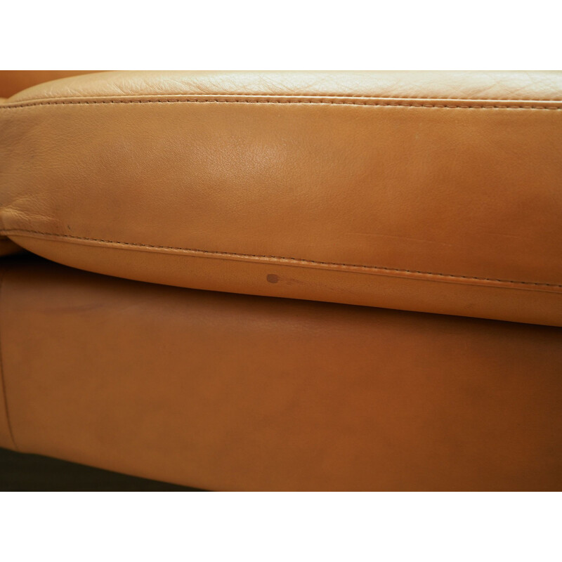 Canapé en cuir vintage de l'atelier Stouby, 1960-70
