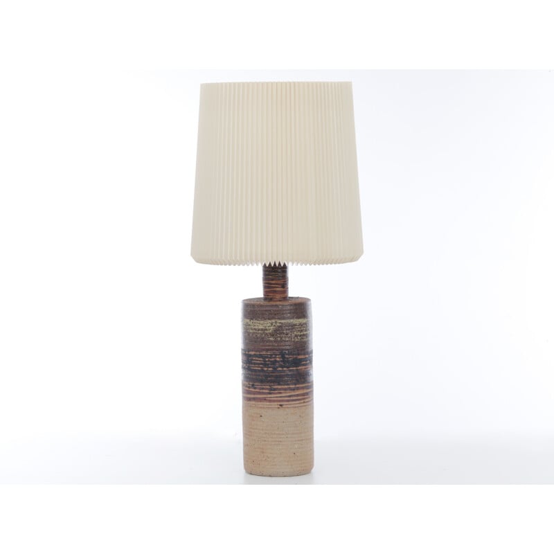 Grande lampe vintage scandinave en céramique par Tue Poulsen