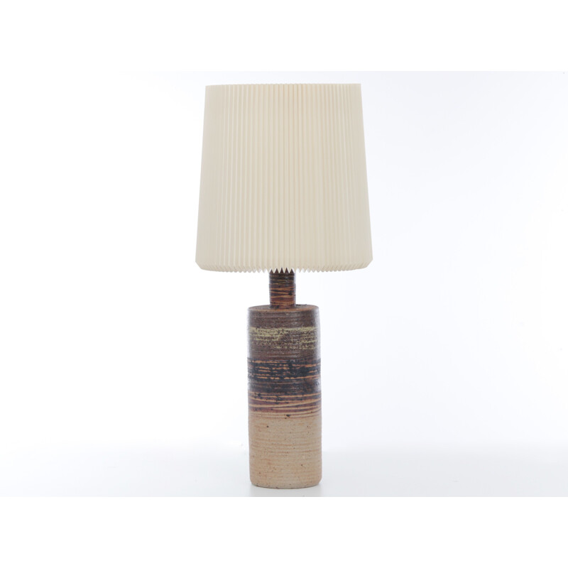 Large vintage Scandinavian ceramic lamp by Tue Poulsen