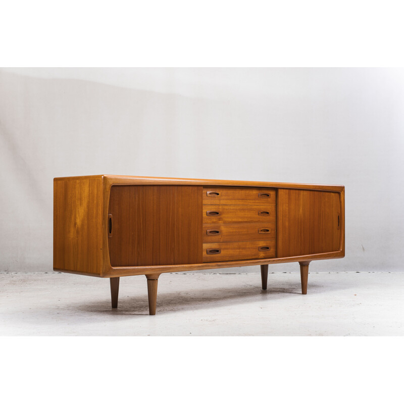 Enfilade vintage en teck par HP Hansen, Danemark, 1960