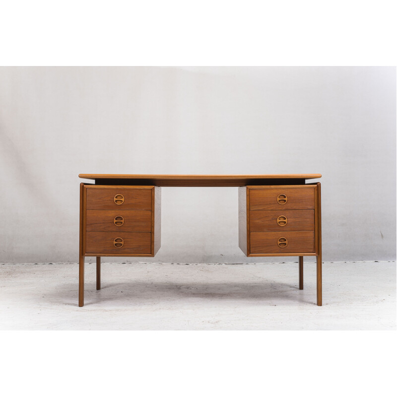 Vintage wooden desk by GV Gasviga for GV Møbler, 1960s