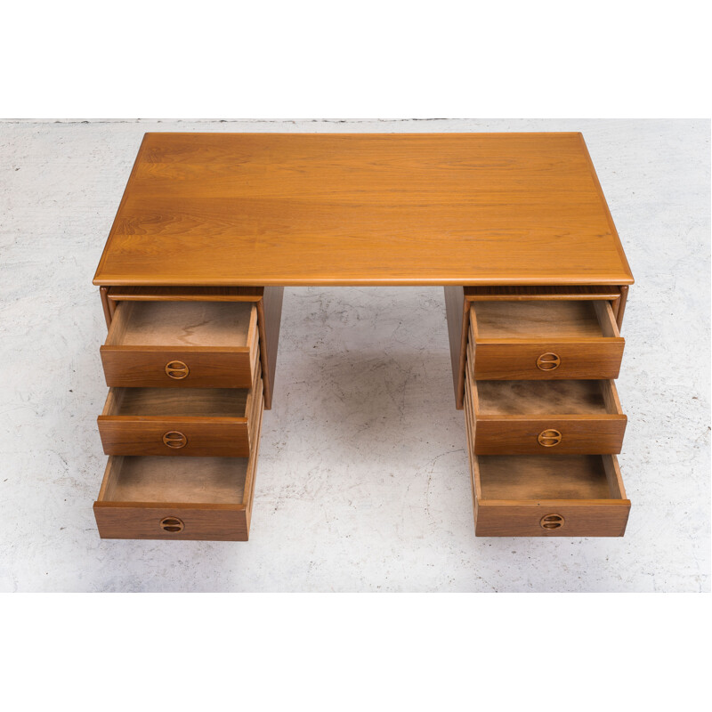 Vintage wooden desk by GV Gasviga for GV Møbler, 1960s