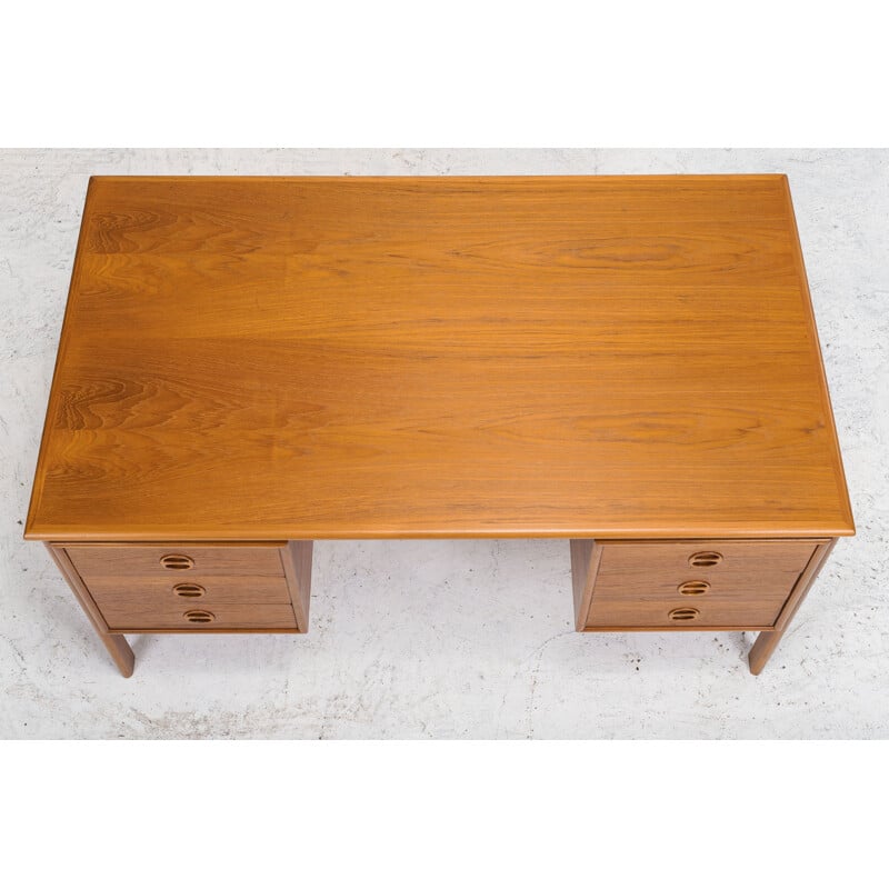 Vintage wooden desk by GV Gasviga for GV Møbler, 1960s