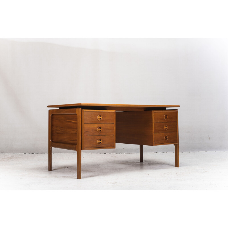 Vintage wooden desk by GV Gasviga for GV Møbler, 1960s