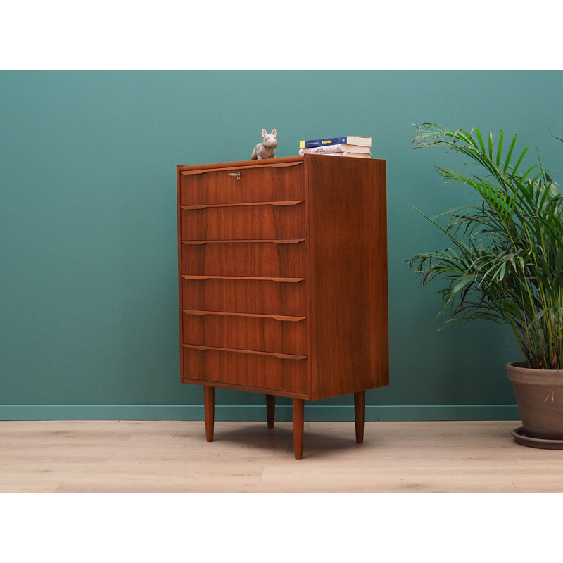 Vintage teak Chest Of Drawers, Denmark, 1960-70s