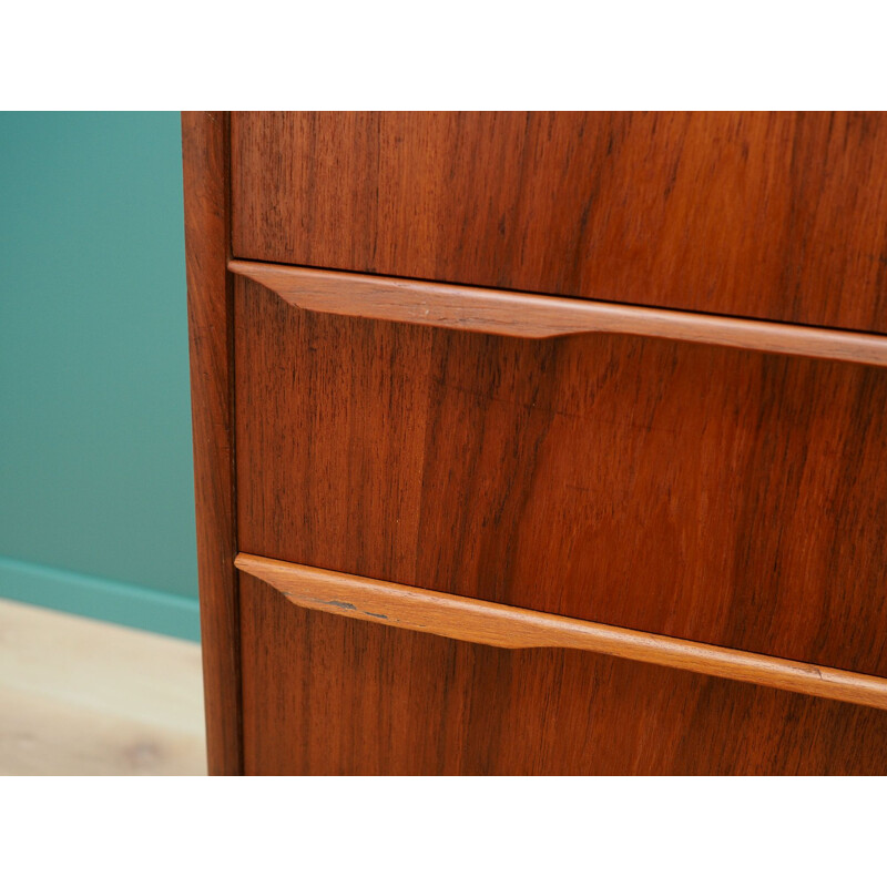 Vintage teak Chest Of Drawers, Denmark, 1960-70s