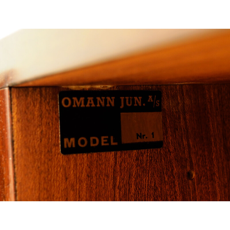 Vintage rosewood sideboard model 1 by Omann Jun, 1960s