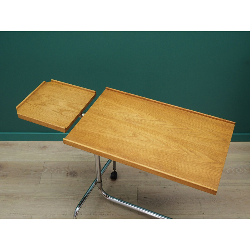 Table à dessin vintage en chêne et métal de la manufacture H.M.N., 1960