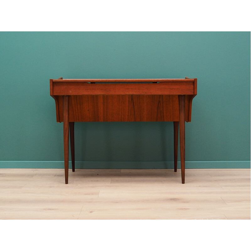 Vintage teak dressing table with mirror, 1960s