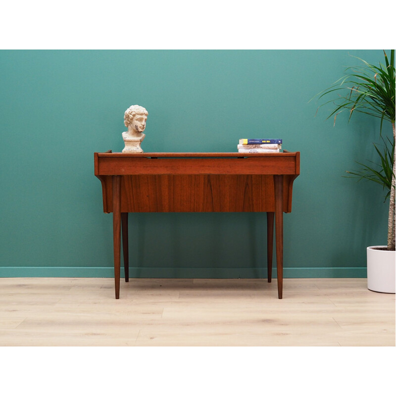 Vintage teak dressing table with mirror, 1960s