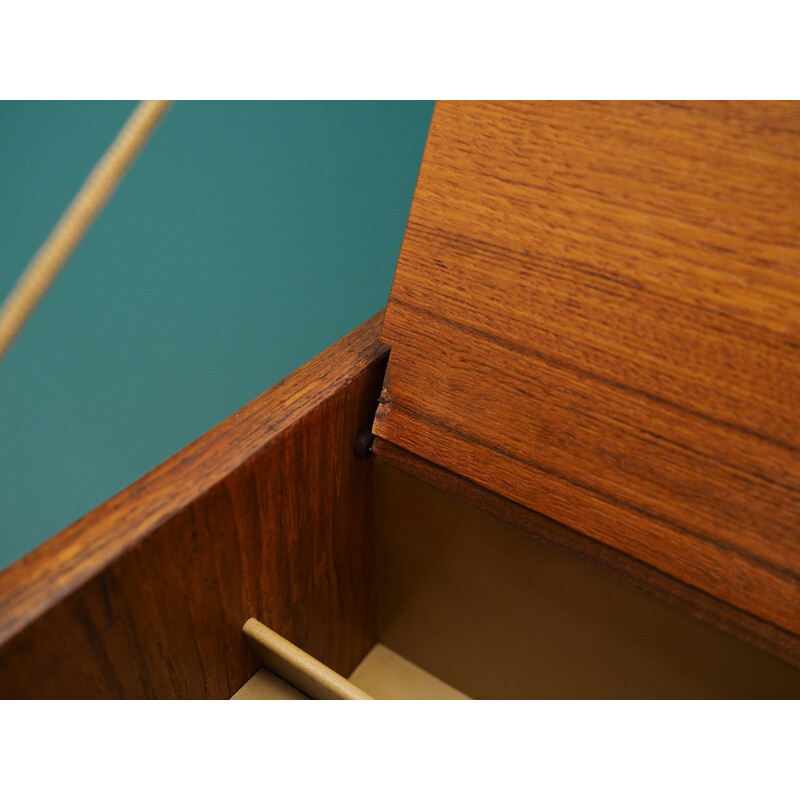 Vintage teak dressing table with mirror, 1960s