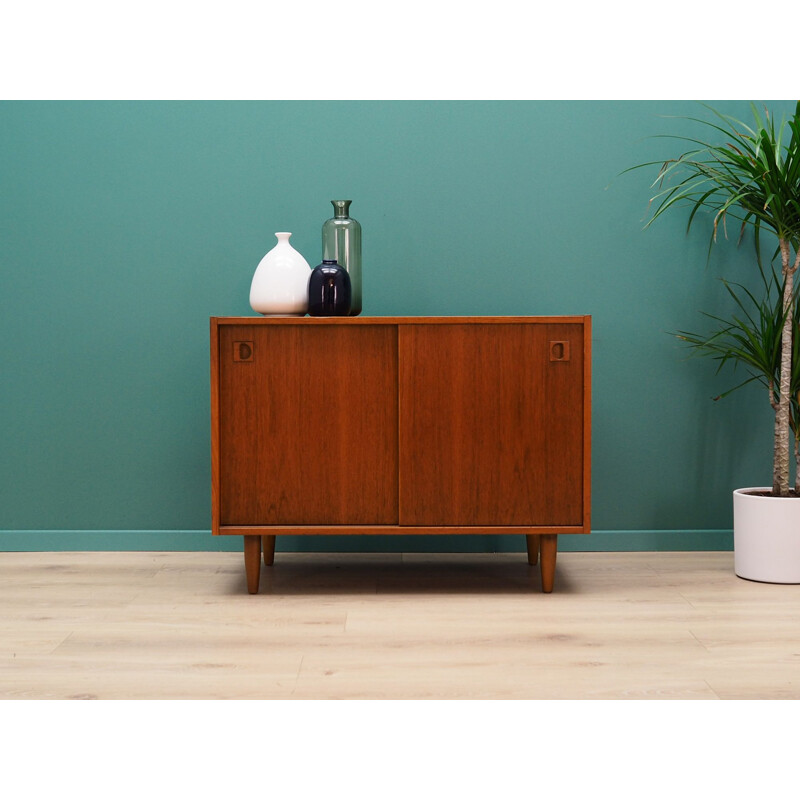 Vintage small sideboard in teak veneer, 1960-70s