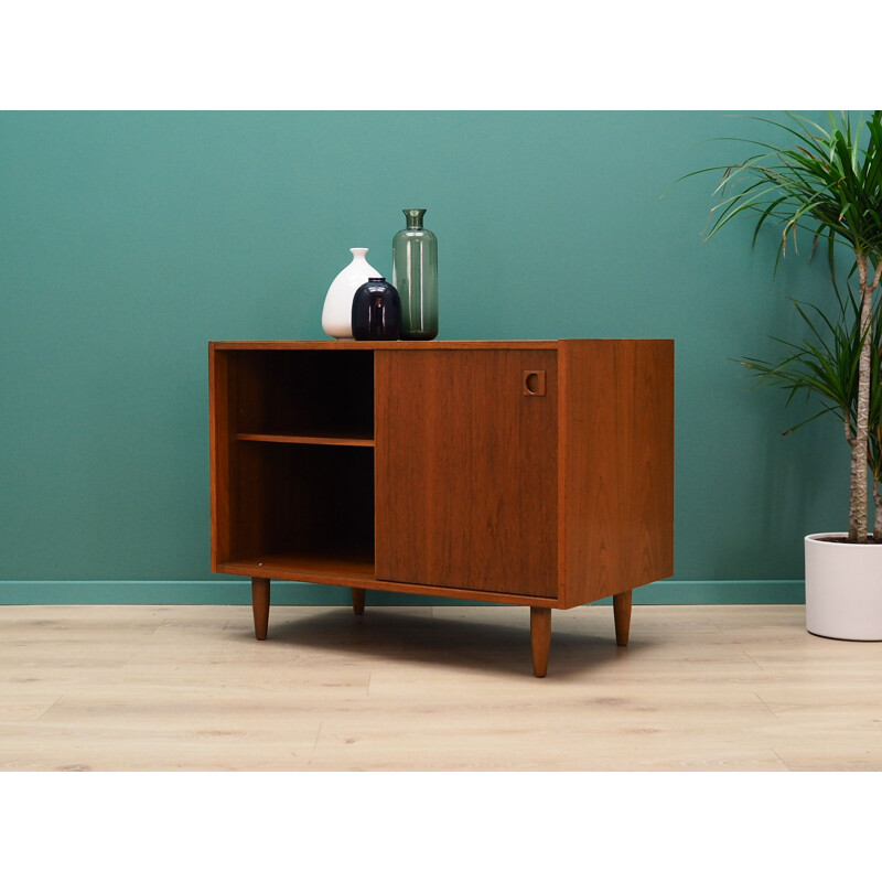 Vintage small sideboard in teak veneer, 1960-70s