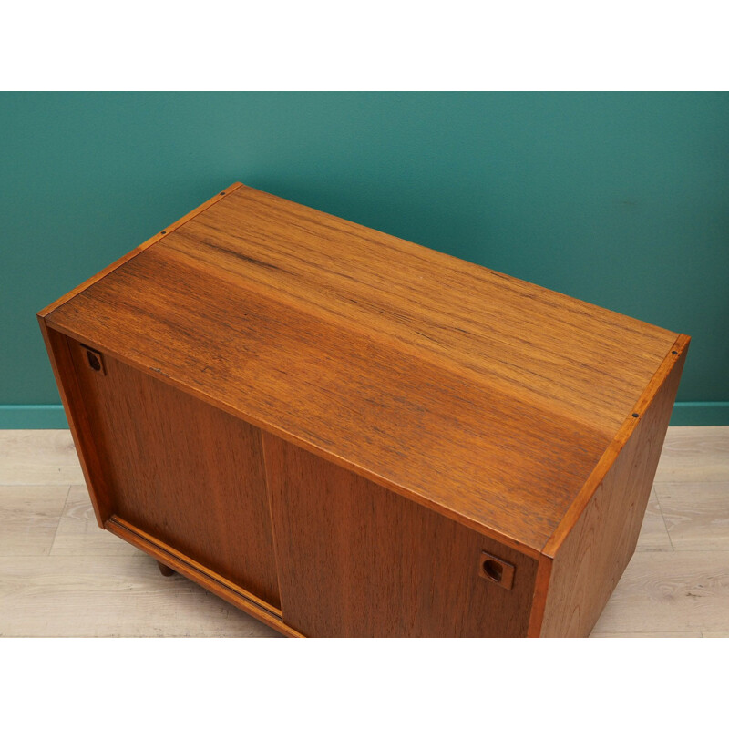 Vintage small sideboard in teak veneer, 1960-70s