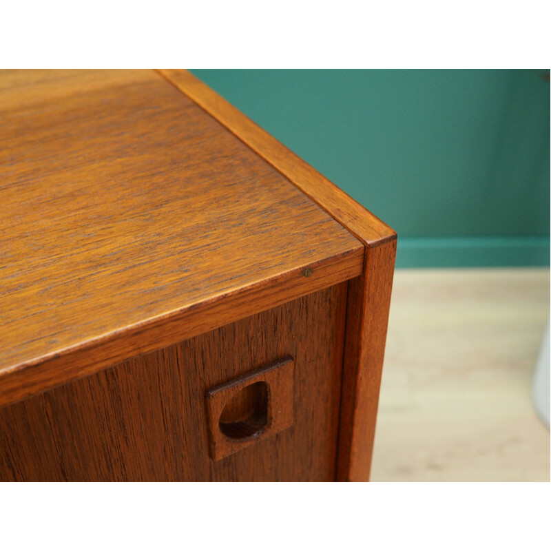 Vintage small sideboard in teak veneer, 1960-70s