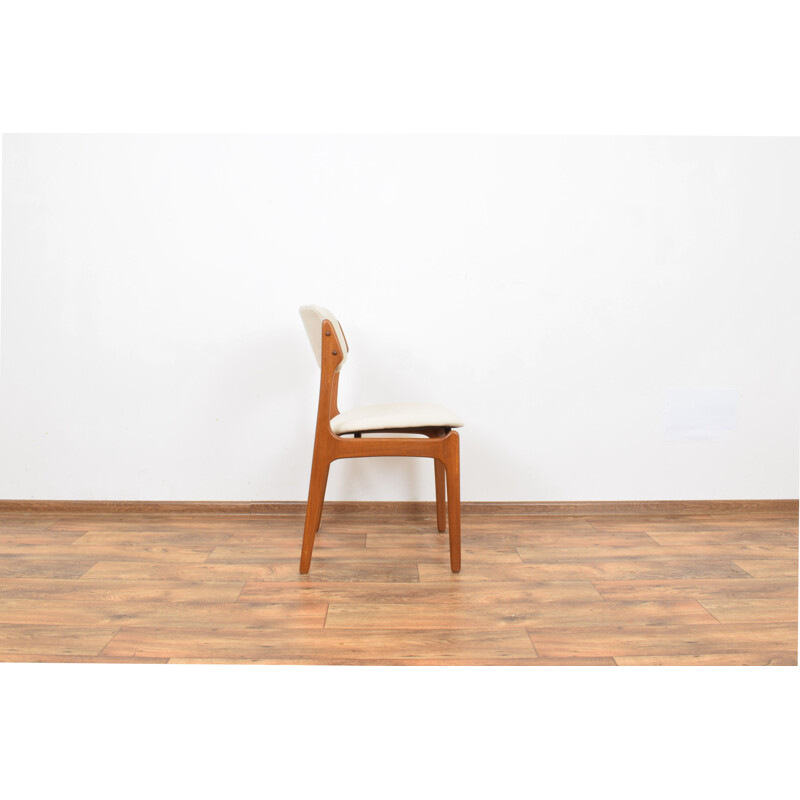 Set of 4 vintage teak Dining Chairs by Erik Buch for O.D. Møbler, 1960s