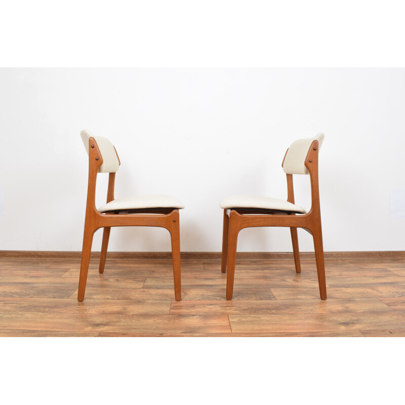 Set of 4 vintage teak Dining Chairs by Erik Buch for O.D. Møbler, 1960s