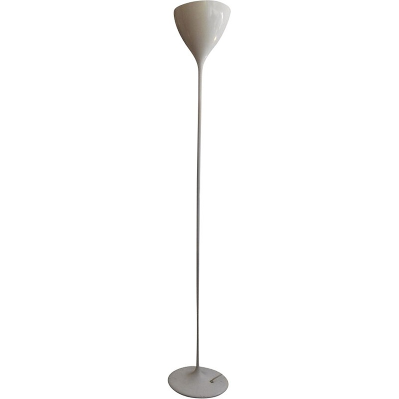 White lacquered metal BAG Turgi floor lamp, Max BILL - 1960s