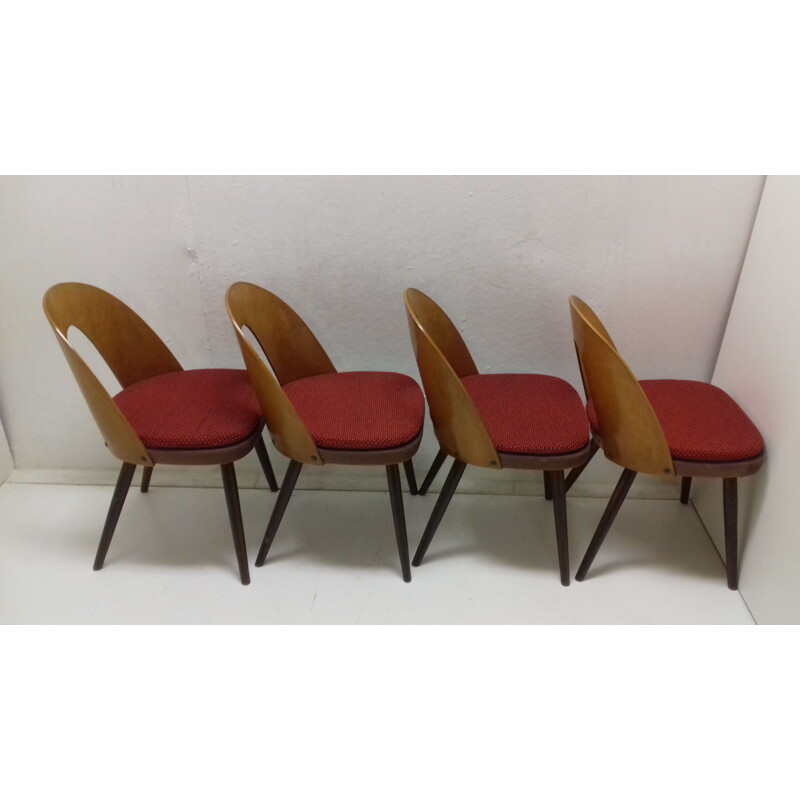 Suite de 4 chaises de salle à manger par Antonín Šuman, 1960
