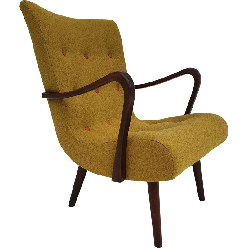 Vintage Danish armchair, 1950s, reupholstered