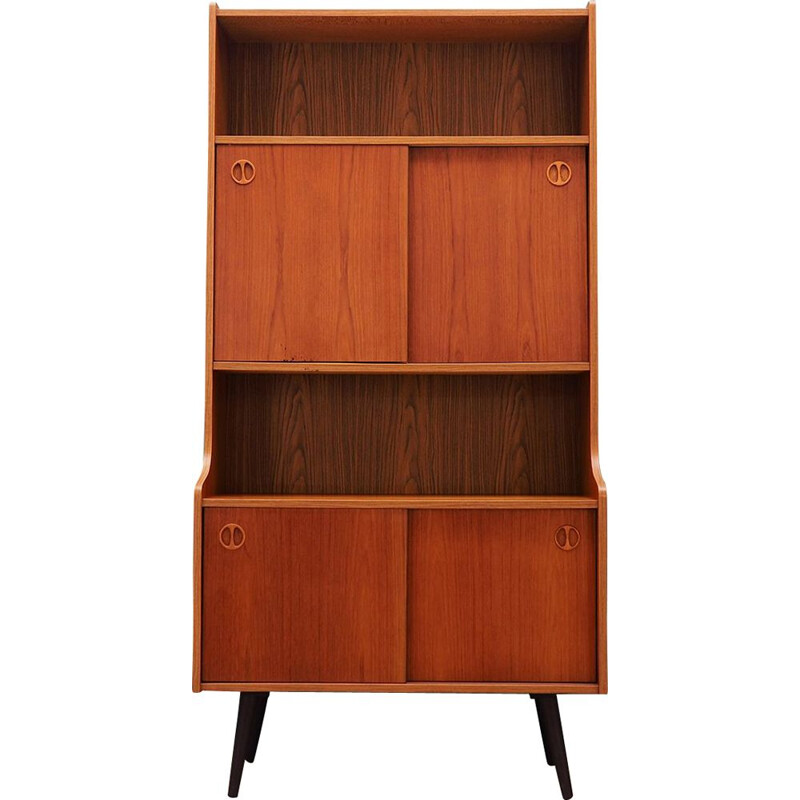 Vintage Scandinavian bookcase in teak by S Design, 1960-1970 