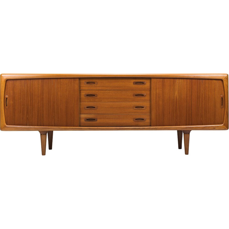 Enfilade vintage en teck par HP Hansen, Danemark, 1960