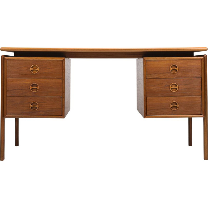 Vintage wooden desk by GV Gasviga for GV Møbler, 1960s