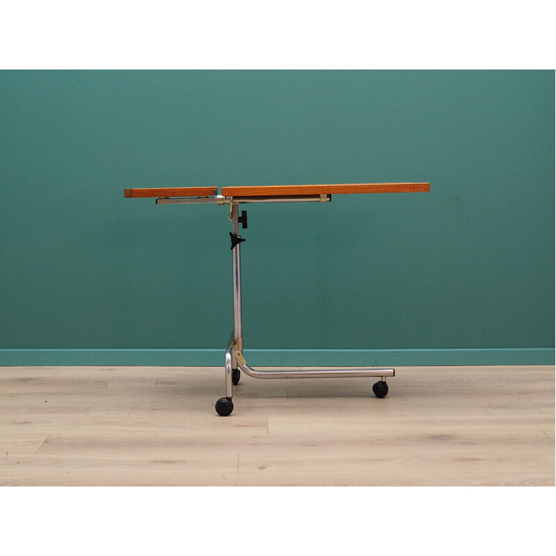 Vintage ajustable drawing table in teak 1960