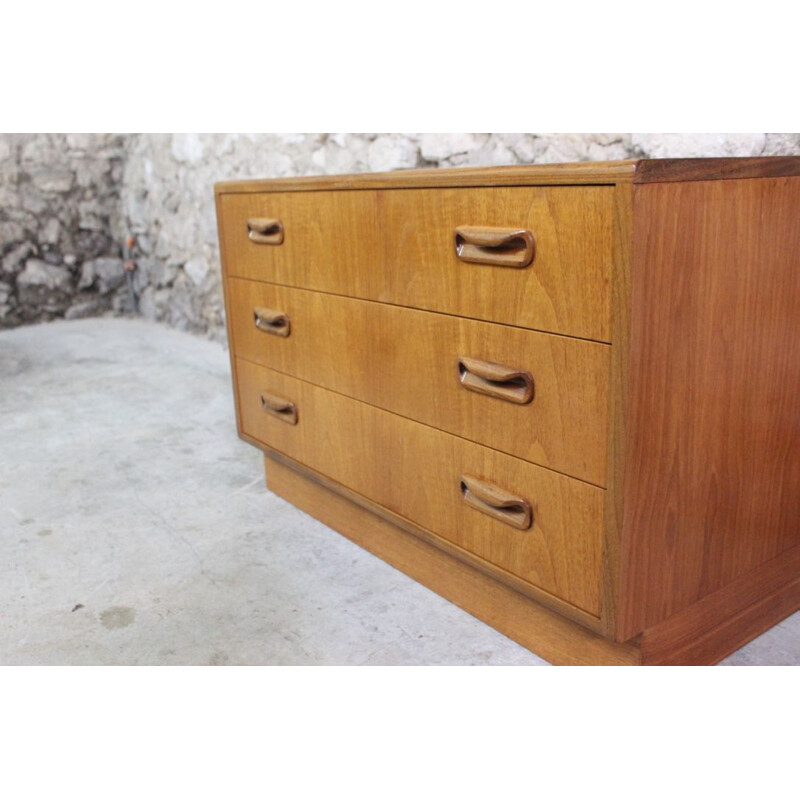 Vintage teak and afromosia chest of drawers by VB Wilkins for G-PLAN