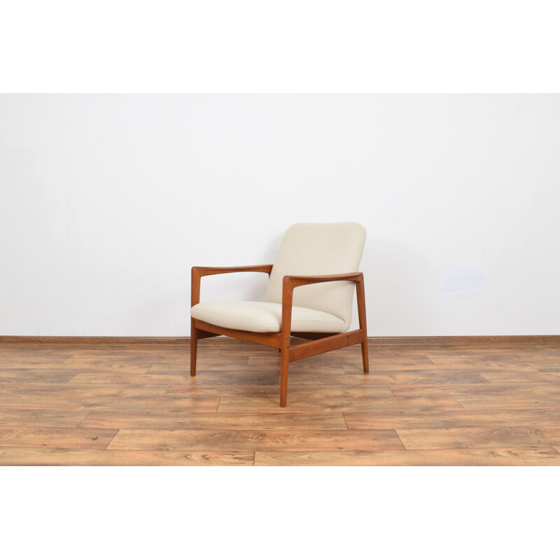 Fauteuil vintage en teck de Folke Ohlsson pour Dux, 1960