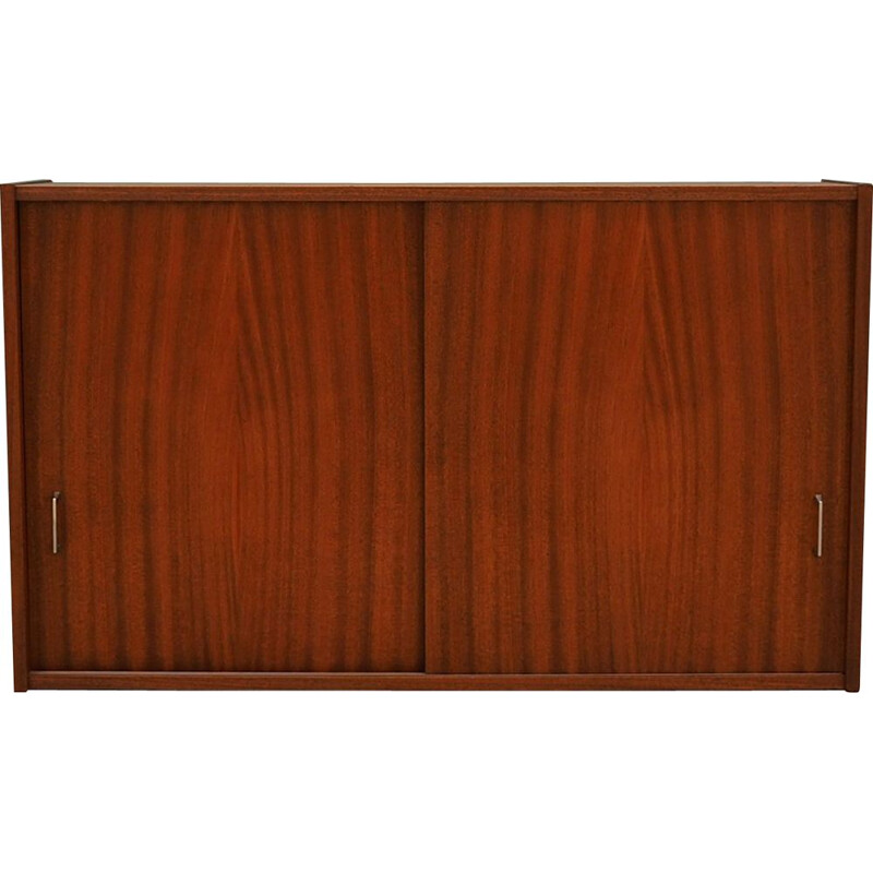 Vintage teak wall sideboard, 1960s