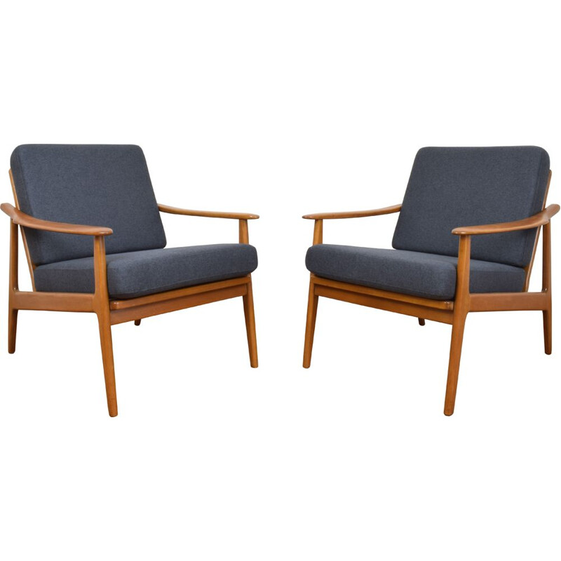 Vintage pair of Danish Armchairs, 1960s