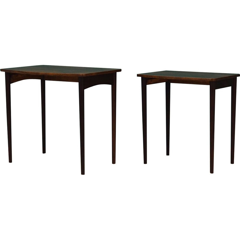 Pair of Vintage rosewood danish nesting tables 1960