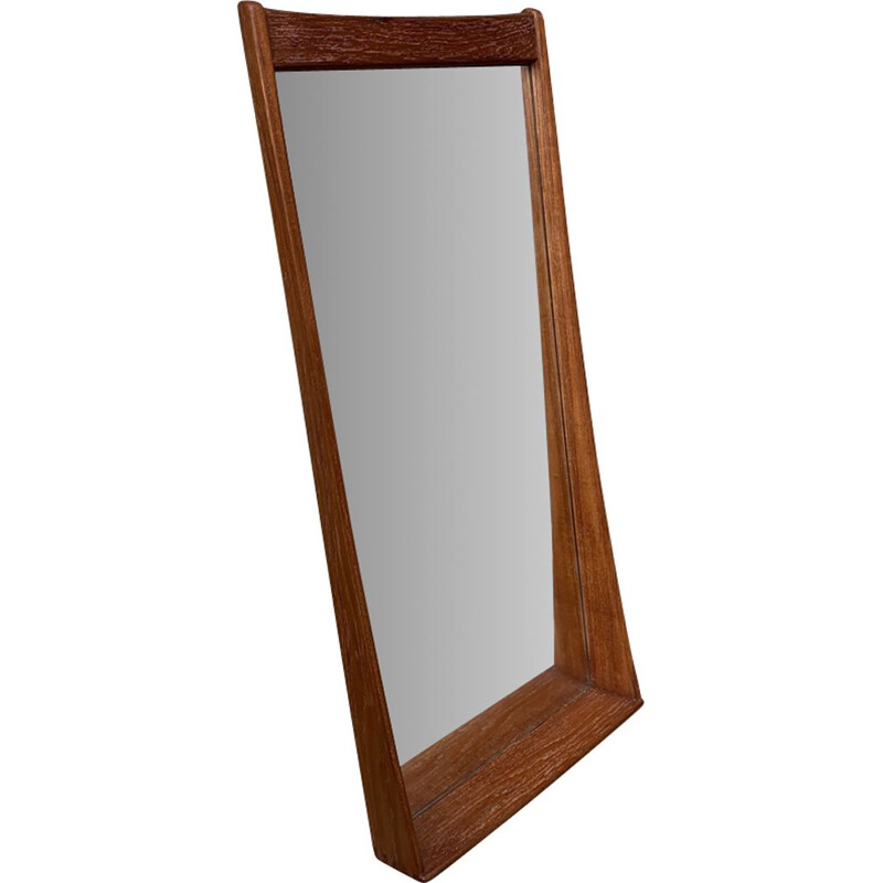 Vintage Danish teak vintage mirror, 1960