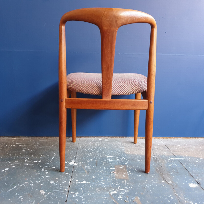 Vintage set of 4 Danish teak Juliane dining chairs by Johannes Andersen for Uldum Møbelfabrik