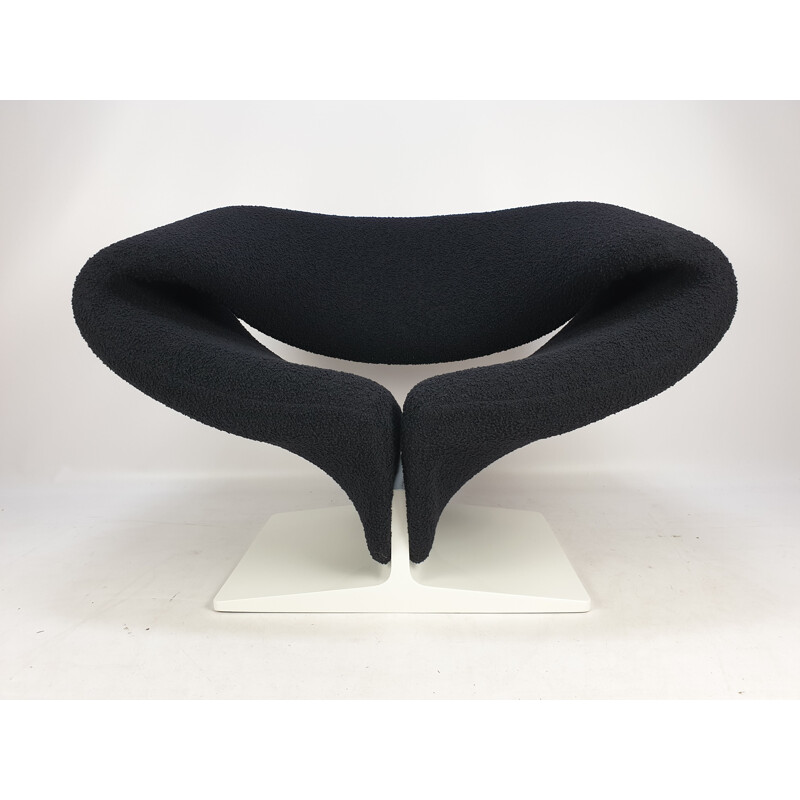 Vintage black Ribbon chair by Pierre Paulin for Artifort, 1960s