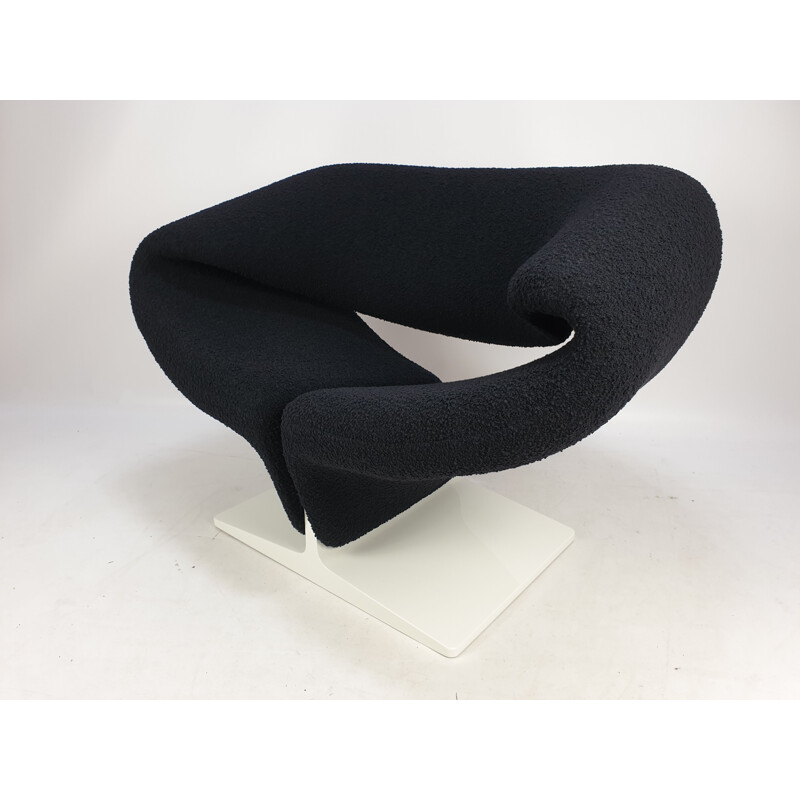 Vintage black Ribbon chair by Pierre Paulin for Artifort, 1960s