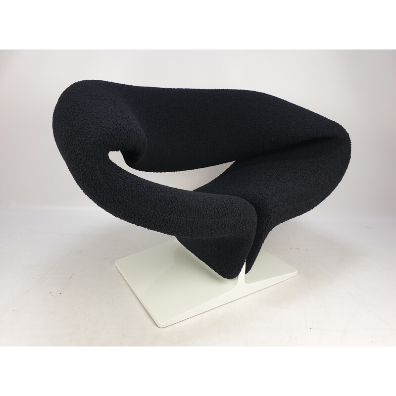 Vintage black Ribbon chair by Pierre Paulin for Artifort, 1960s