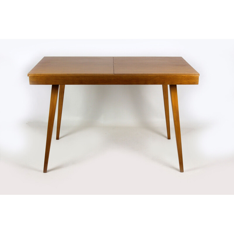 Oak folding dining table by František Jirák for Tatra, 1960s