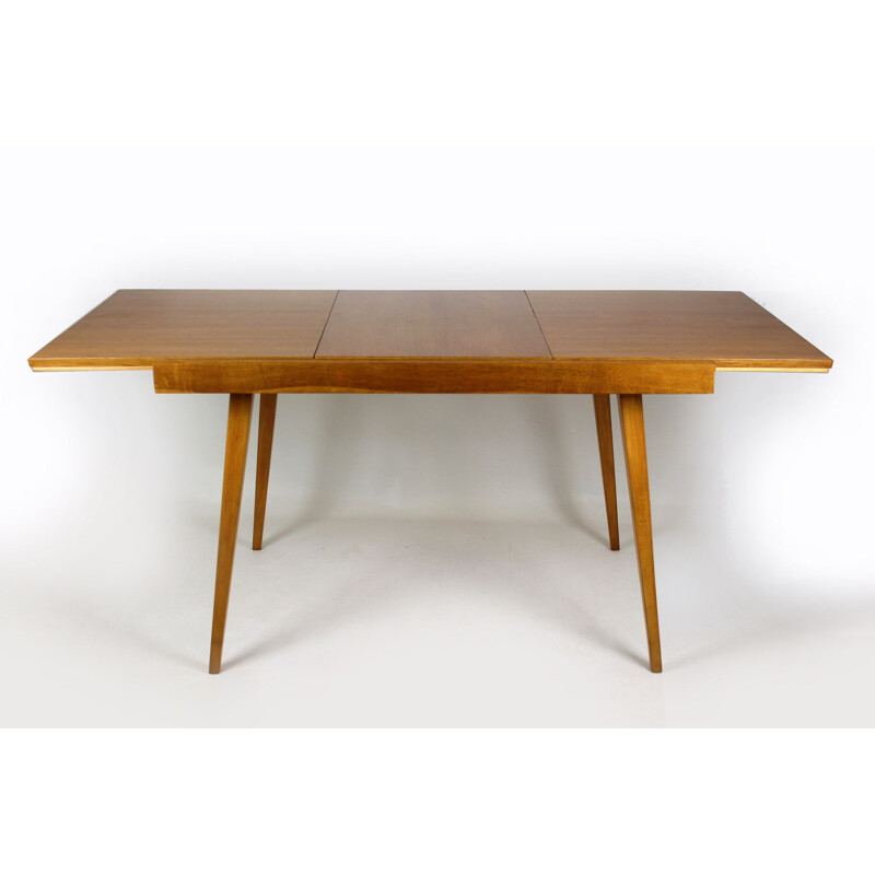 Oak folding dining table by František Jirák for Tatra, 1960s
