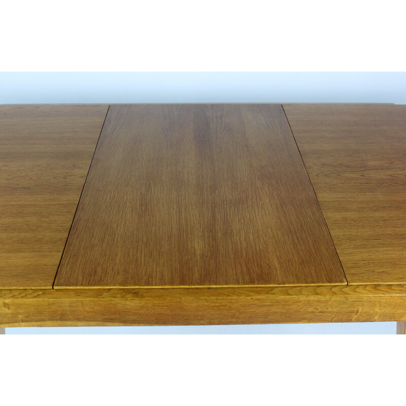 Oak folding dining table by František Jirák for Tatra, 1960s