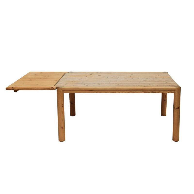 Extendable vintage pine table by Rainer Daumiller for Hirtshals Sawmill, 1970s