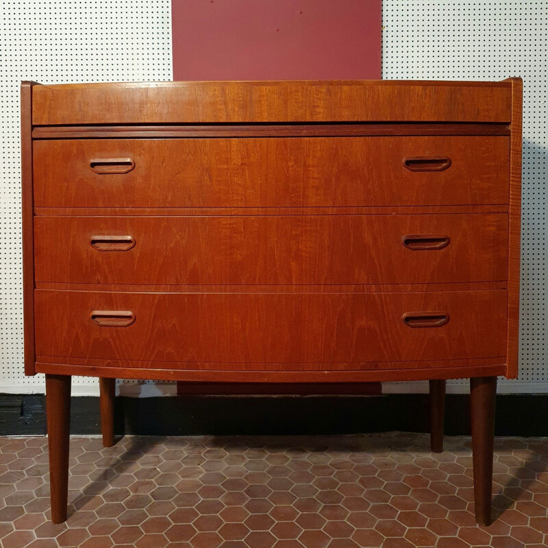 Vintage scandinavian dressing table with 3 drawers, 1960