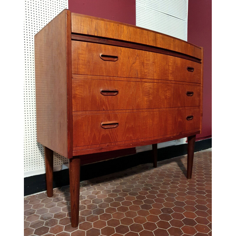 Vintage scandinavian dressing table with 3 drawers, 1960