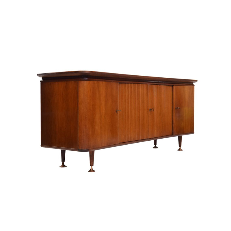 Walnut vintage sideboard by A. A. Patijn for Zijlstra Joure, 1950s